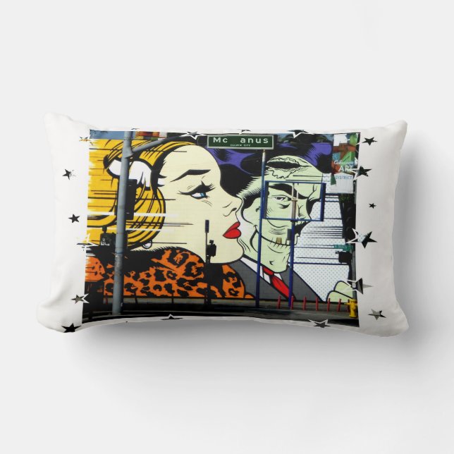 Coussin Rectangle rue McAnus (Recto)