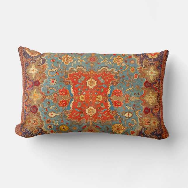 Coussin Rectangle Rug persan (Recto)