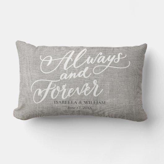 Coussin Rectangle Rustique simple moderne toujours et toujours cadea (Recto)