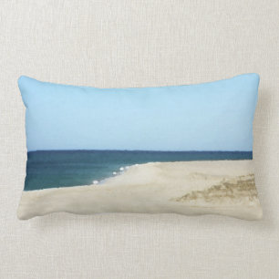Coussin Rectangle Sable, mer et ciel sur Cape Cod