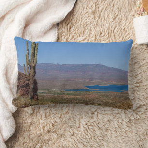 Coussin Rectangle Saguaro Cactus Vue Du Lac Roosevelt Arizona