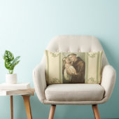 Coussin Rectangle Saint Antoine de Padoue et Bébé Jésus (Chaise)