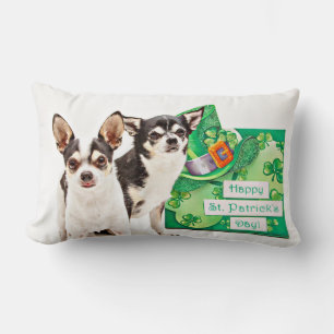 Coussin Rectangle Saint Patrick's Day Chihuahua's