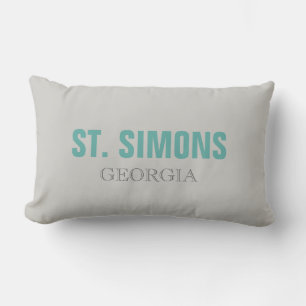 Coussin Rectangle Saint Simons Georgia Beach Jeu d'oreiller
