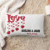Coussin Rectangle Saint Valentin sur mesure Amour Moderne (Couverture)