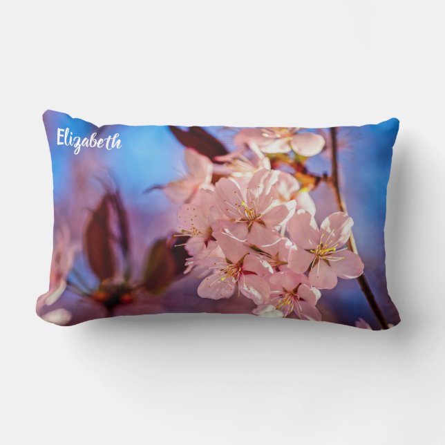 Coussin Rectangle Sakura Dans L'Ombre Des Arbres (Recto)