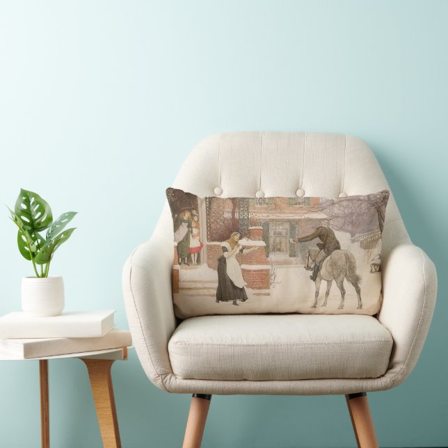 Coussin Rectangle Salutation du facteur par Robert Walker Macbeth (Chaise)
