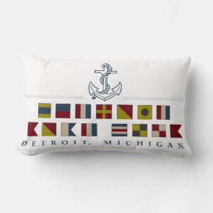 Coussin Rectangle Salutations de Detroit