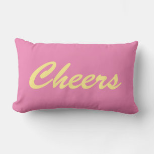 Coussin Rectangle Salutations en rose