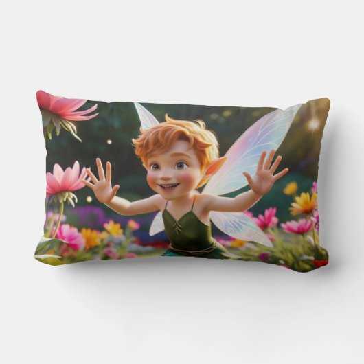 Coussin Rectangle Salutations Fairy Boy (Verso)