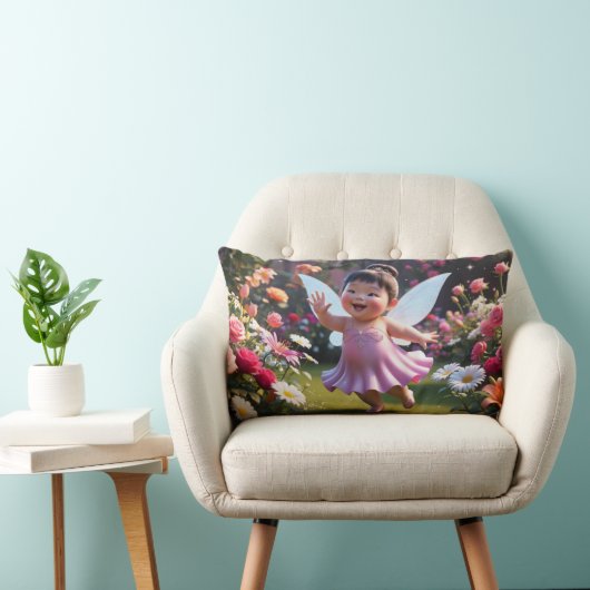 Coussin Rectangle Salutations Fée Bébé (Chaise)