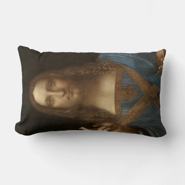 Coussin Rectangle Salvator Mundi (par Leonardo da Vinci) (Recto)