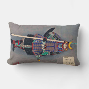 Coussin Rectangle Samurai en Armor, Tsukioka Yoshitoshi