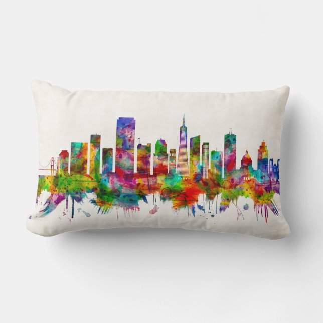 Coussin Rectangle San Francisco California Skyline (Recto)