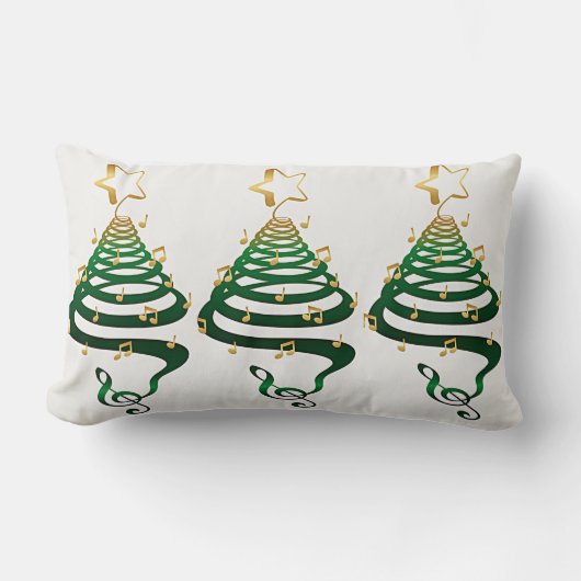 COUSSIN RECTANGLE "SAPLINS DE NOËL MODERNES ET RÉFRIGÉRÉS" (Recto)