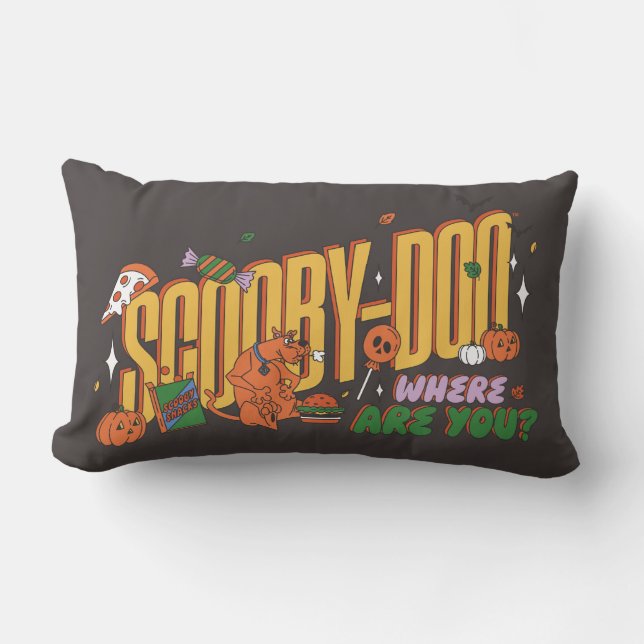 Coussin Rectangle Scooby-Doo Halloween Snack Logo (Recto)