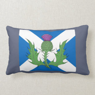 Coussin Rectangle Scottish Thistle and Saltire