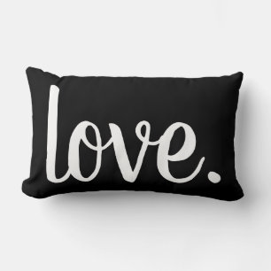 Coussin Rectangle script chic LOVE.  