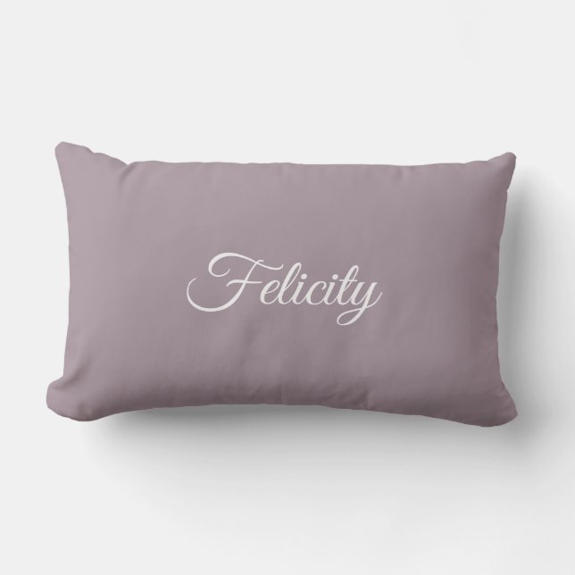 Coussin Rectangle Script De Nom Personnalisé Lettre Initiale F Éléga (Recto)