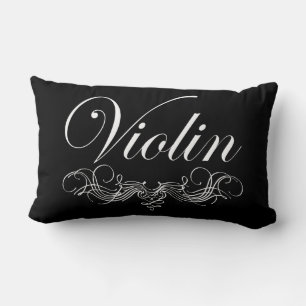 Coussin Rectangle Script de violon