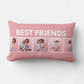 Coussin Rectangle Script girly multi photo moderne à la mode meilleu (Recto)