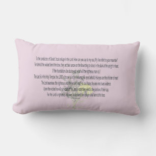 Coussin Rectangle Scripture, psaume 11