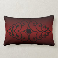 Scrollwork sur le gradient rouge foncé