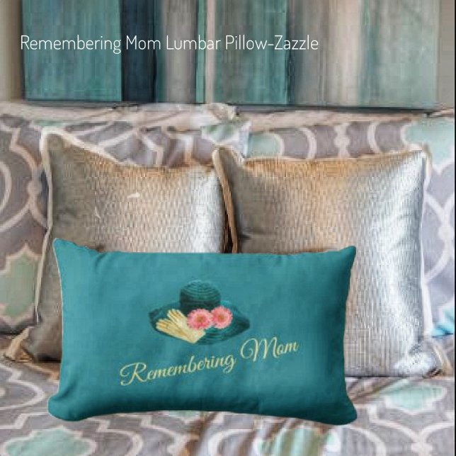 Coussin Rectangle Se souvenir de maman (Créateur téléchargé)