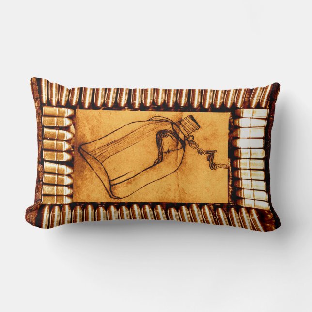 Coussin Rectangle Sécheresse, et Dernier endroit calme (Recto)