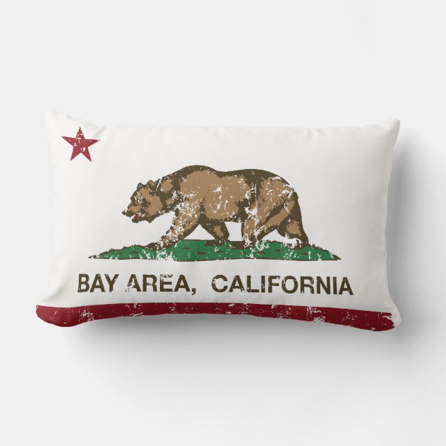 Coussin Rectangle secteur distressed.png de baie de drapeau de la (Recto)