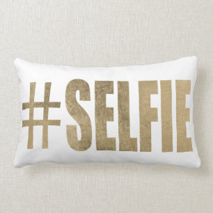 Coussin Rectangle Selfie d'or