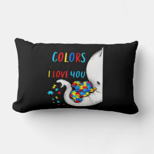 Coussin Rectangle Sensibilisation sur l'autisme Femmes Acceptation E