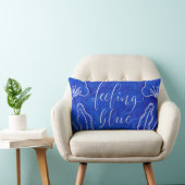 Coussin Rectangle Sentiment bleu (Chaise)