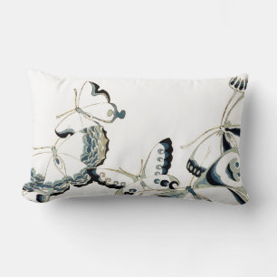 Coussin Rectangle Sept papillons blancs Vintages