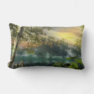 Coussin Rectangle "Sérénité dans la nature : Cus luxueux inspiré par