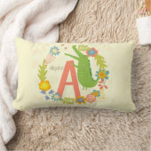 Coussin Rectangle Série Alphabet Animal Alligator (Couverture)