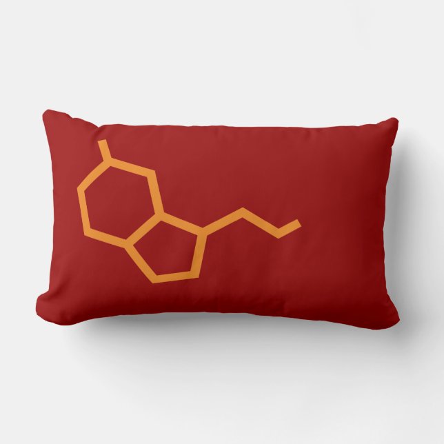 Coussin Rectangle Sérotonine - Dopamine - amour et bonheur (Recto)