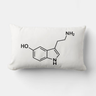 Coussin Rectangle sérotonine formule chimique éléments du symbole sc