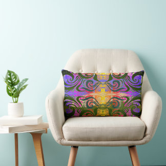 Coussin Rectangle Serviette en Damas exotique