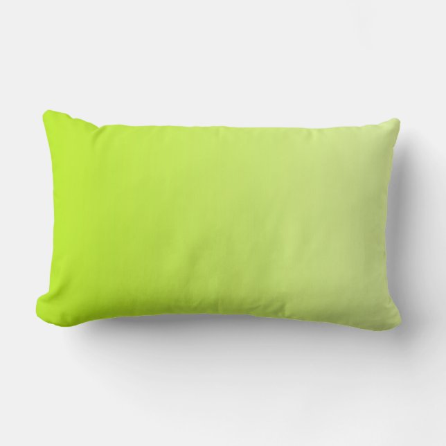 Coussin Rectangle SEULEMENT dégradés de COULEUR - vert ressort (Recto)