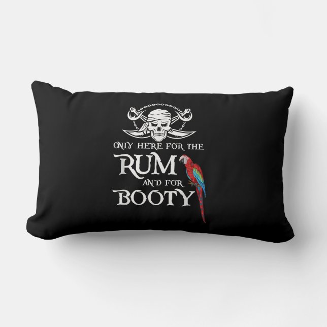 Coussin Rectangle Seulement Ici Rhum Et Botte Pirate & Parrot Pirate (Recto)