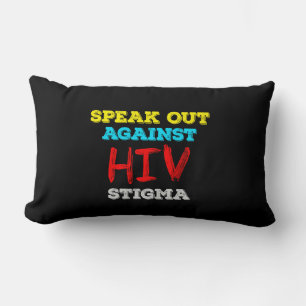 Coussin Rectangle S'exprimer contre la stigmatisation du VIH - Sensi