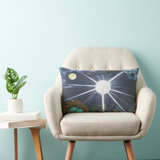 Coussin Rectangle Silence de l'Espace Sacré (Chaise)