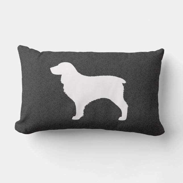 Coussin Rectangle Silhouette de Boykin Spaniel (Recto)