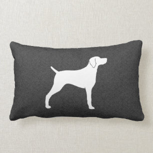Coussin Rectangle Silhouette de chien Weimaraner