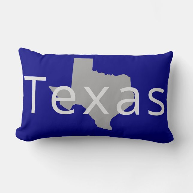 Coussin Rectangle Silhouette de l'État du Texas moderne (Recto)