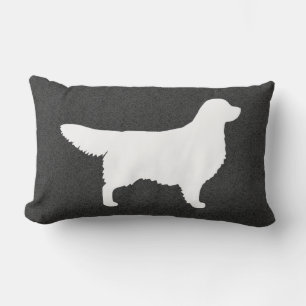 Coussin Rectangle Silhouette de Retriever doré