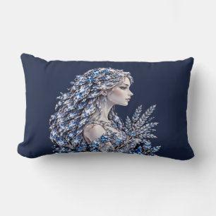 Coussin Rectangle Silver Crystal Vierge Luxury Collection