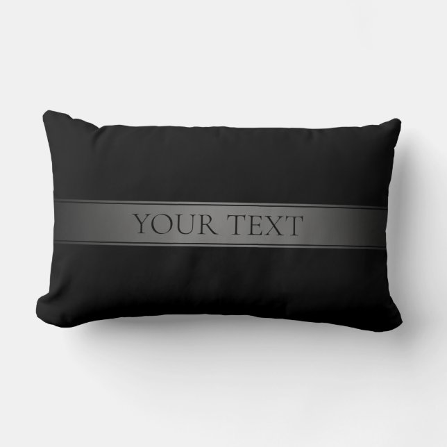 Coussin Rectangle Simple Dégradé Rayé Élégant Couleur Modifiable (Recto)