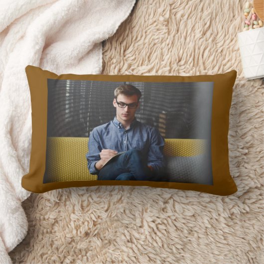 Coussin Rectangle Simple minimal elegant custom logo here company  g (Couverture)